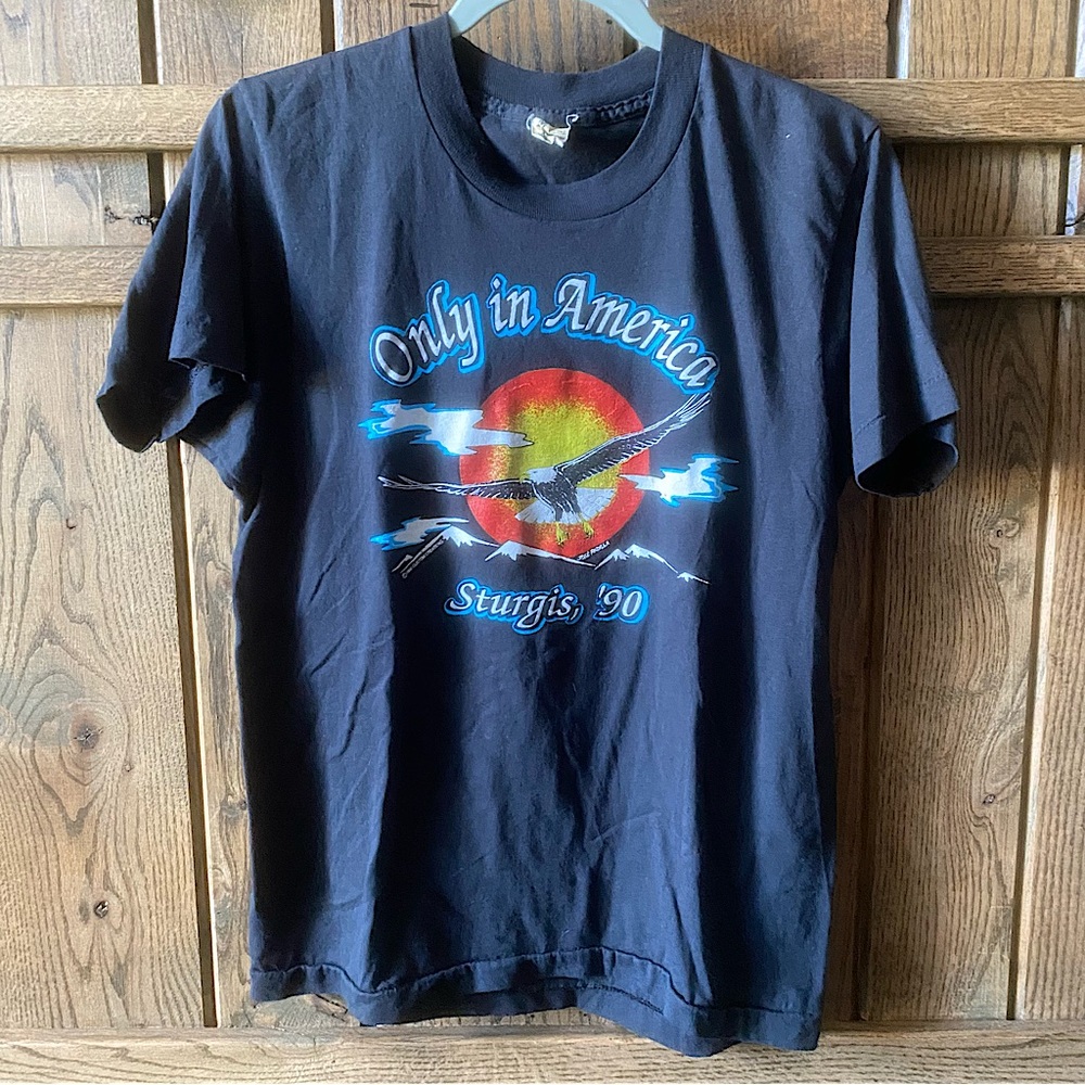 vintage 1990 Harley Davidson - blackhills Sturgis anniversary- medium